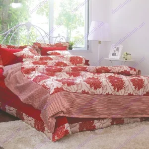 Bộ chăn ga gối GDS10 đỏ